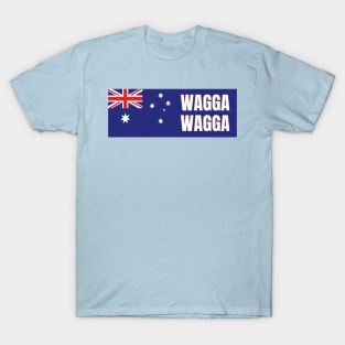 Wagga Wagga City in Australian Flag T-Shirt